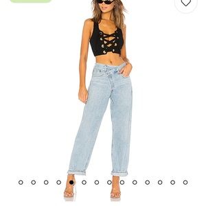 Agolde Criss Cross Upsized Jeans size 25